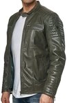 Tazzio Lederjacke 19709 Herren Echtleder Leder Jacke im Biker-Look