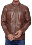 Tazzio Lederjacke 19709 Herren Echtleder Leder Jacke im Biker-Look