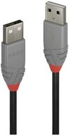 Lindy LINDY USB-Kabel USB 2.0 USB-A Stecker, USB-A Stecker 5.00 m Schwarz USB-Kabel,