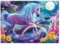 Ravensburger Puzzle Glitzerpuzzle Einhorn XXL 100 Teile, Puzzleteile