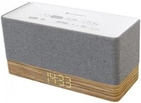 Soundmaster UR630WE - Radiowecker mit Bluetooth - grau/holz Uhrenradio