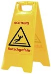 Sprintus Warnschild, Rutschgefahr signalgelb