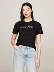 Tommy Hilfiger T-Shirt NOS SCRIPT REGULAR C-NK SHORT SLEEVE mit Rundhals und
