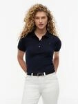 Poloshirt TOMMY HILFIGER "1985 SLIM PIQUE POLO SHORT SLEEVE", Damen, Gr. XXL (44),