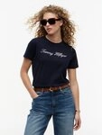 Tommy Hilfiger T-Shirt NOS SCRIPT REGULAR C-NK SHORT SLEEVE mit Rundhals und
