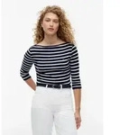 Tommy Hilfiger 3/4-Arm-Shirt NEW CODY BOAT-NECK Baumwolle, U-Boot-Ausschnitt,...