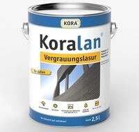 KORA Holzschutzlasur KORALAN Vergrauungslasur, Schiefer, 2,5 Ltr