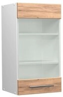 Vicco Glash&auml;ngeschrank Fame-Line, Goldkraft Eiche/Wei&szlig;, 40 cm (1-St)