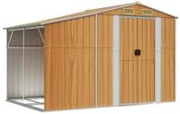 vidaXL Ger&auml;tehaus, Gartenhaus Hellbraun 277x192,5x179 cm Verzinkter Stahl