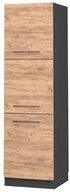 Vicco Herdumbauschrank Fame-Line, Goldkraft Eiche/Anthrazit, 60 cm (1-St)