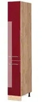 Vicco Hochschrank Fame-Line, Bordeaux Hochglanz/Goldkraft Eiche, 30 cm (1-St)