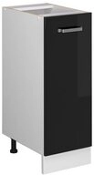 Vicco Apothekerschrank R-Line, Schwarz Hochglanz/Wei&szlig;, 30 cm ohne Arbeitsplatte