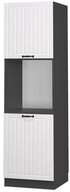 Vicco Herdumbauschrank Fame-Line, Wei&szlig; Landhaus/Anthrazit, 60 cm offen (1-St)
