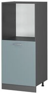 Vicco Herdumbauschrank R-Line, Blau-Grau/Anthrazit, 60 cm (1-St)