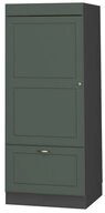 Vicco Mikrowellenumbauschrank Fame-Line, Gr&uuml;n-Gold Landhaus/Anthrazit, 60 cm...