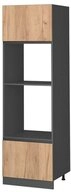 Vicco Mikrowellenumbauschrank R-Line, Goldkraft Eiche/Anthrazit, 60 cm J-Shape...