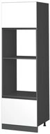 Vicco Mikrowellenumbauschrank R-Line, Wei&szlig;/Anthrazit, 60 cm J-Shape (1-St)