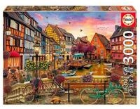 Educa Puzzle 19051, Colmar, 3000 Teile Puzzle ab 14 Jahren, Frankreich, Elsass,
