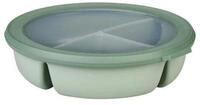 Mepal Lunchbox Bento-Sch&uuml;ssel rund Cirqula mit 3 F&auml;chern f&uuml;r Meal-Prep,
