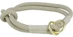 TRIXIE Hunde-Halsband Soft Rope Zug-Stopp-Halsband - grau/hellgrau - 55 cm/&oslash; 13 mm,