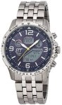 ETT Solaruhr Funk-Solar Professional Worldtimer Titan/Blau