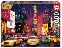 Educa Puzzle Puzzle 9218499 - Neon Times square - 1000 Teile Puzzle, Puzzleteile