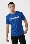 Trainingsshirt HUMMEL "hmlLOGO JERSEY S/S", Damen, Gr. XXL (56), blau (true blau),