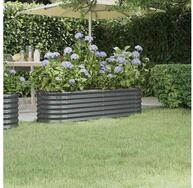 vidaXL Hochbeet vidaXL Hochbeet Verzinkter Stahl 152x40x36 cm Anthrazit