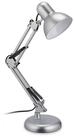 relaxdays Schreibtischlampe Retro Schreibtischlampe silber, LED (max. 12 W),...