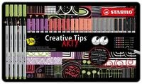 STABILO Filzstift STABILO Creative Tips ARTY Multiliner-Set - PASTEL - 30er