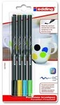 edding Filzstift edding 4200 Porzellan Pinselstifte 1-4mm 4er Set