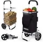 Arebos Einkaufstrolley 3-in-1 mit K&uuml;hlfach, klappbar 50 L & Tragkraft 50 kg, 56 l,