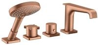hansgrohe Wannenarmatur Axor Citterio E 4-Loch Wannenrandarmatur mit Thermostat