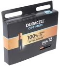Duracell Duracell Optimum AAA Mignon Alkaline-Batterien, 1.5V LR03 MX2400, 12e