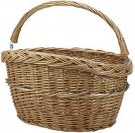 KlickFix Fahrradkorb KLICKfix Weidenkorb braun 40x31x30 cm, Naturweide, klappbarer