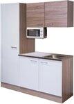 Flex-Well Pantryk&uuml;che Samoa, Gesamtbreite 150 cm, mit gro&szlig;em Vorratsschrank...