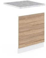 Vicco Frontblende R-Line, Sonoma/Wei&szlig;, 60 cm, AP Marmor (1 St)