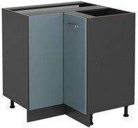 Vicco Eckunterschrank R-Line, Blau-Grau/Anthrazit, 75.6 cm ohne Arbeitsplatte...