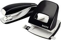 LEITZ Tischaufsatz Locher NeXXt 5008 und Heftger&auml;t NeXXt 5502 im Set schwarz