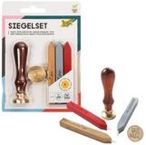 Folia Max Bringmann KG Stempel folia Siegelset Stempel Wachs und Holzgriff 6...