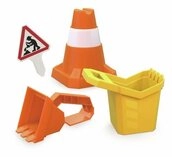 Hape Sandform-Set Hape E4097 - Sandspielzeug-Set Baustelle mit Baggerschaufel,