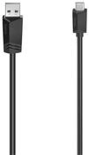 Hama USB-C auf USB-A Kabel 3m, 480 Mbit/s, Knickschutz, Daten&uuml;bertragung...
