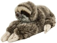 Teddys Rothenburg Kuscheltier Faultier Emil braun 30 cm liegend mit Klettverschlu&szlig;