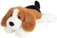 Teddy Hermann&reg; Kuscheltier Schlenkerhund dreifarbig liegend, 29 cm