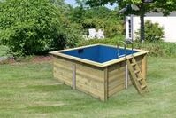 Karibu Rechteckpool Milano BxLxH: 320x353x124cm (Komplett-Set, 9-tlg), 44 mm...
