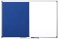 bi-office Wandtafel Kombitafel Maya XA0522170 Filz/magnetisch 120x90cm blau