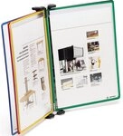 Tarifold F&auml;chermappe Wandsichttafelsystem A4 grau Metall mit 5 Sichttafeln...