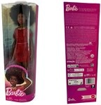 Barbie Stehpuppe Barbie Fashionistas, Puppe schwarze lockige Haare Glitzerkleid