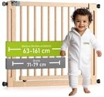 BOMI T&uuml;rschutzgitter Treppenschutzgitter ohne Bohren, Babygitter aus Holz, Miko