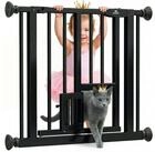 KIDIZ T&uuml;rschutzgitter, Absperrgitter zum Klemmen mit Katzenklappe
